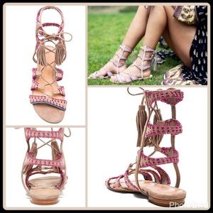 SCHUTZ lace up Gladiator Sandals
